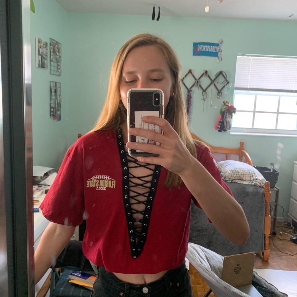 FSU lace up top (other schools available)